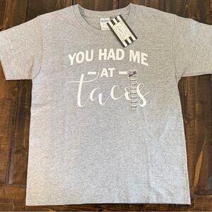 Gildan Light Gray 'You Had Me at Tacos' T-Shirt